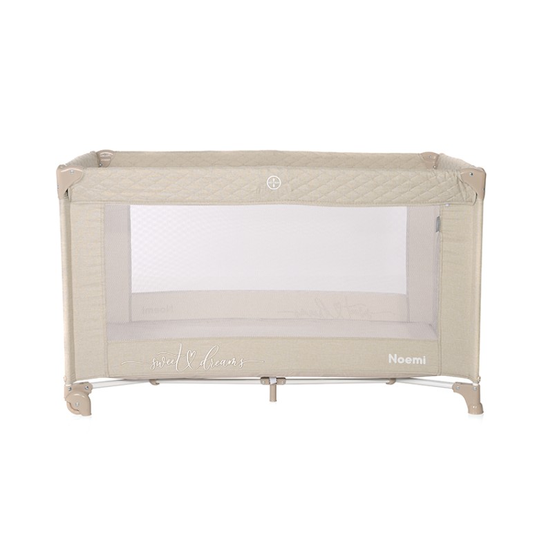 BABY COT NOEMI 1 LAYER FOG BEIGE STAR