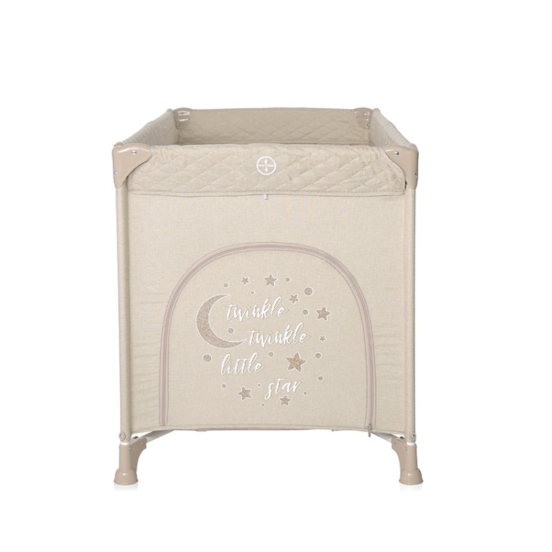 BABY COT NOEMI 1 LAYER FOG BEIGE STAR