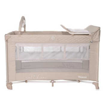 BABY COT NOEMI 2 LAYERS PLUS FOG BEIGE STAR