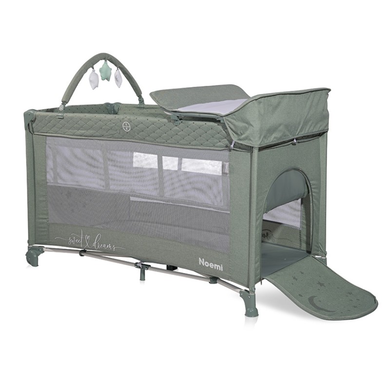 BABY COT NOEMI 2 LAYERS PLUS ICEBERG GREEN STAR