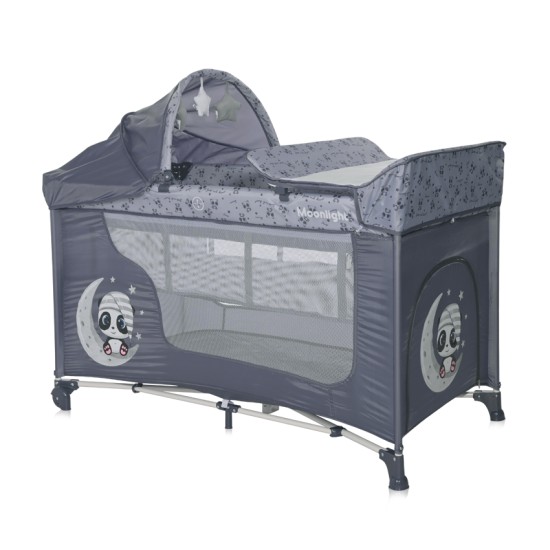 BABY COT MOONLIGHT 2 LAYERS PLUS COOL GREY PANDAS BABY COT MOONLIGHT 2 LAYERS PLUS COOL GREY PANDAS