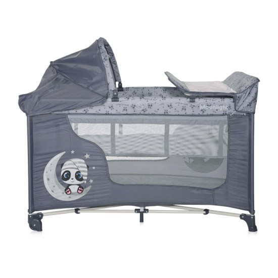 BABY COT MOONLIGHT 2 LAYERS PLUS COOL GREY PANDAS BABY COT MOONLIGHT 2 LAYERS PLUS COOL GREY PANDAS