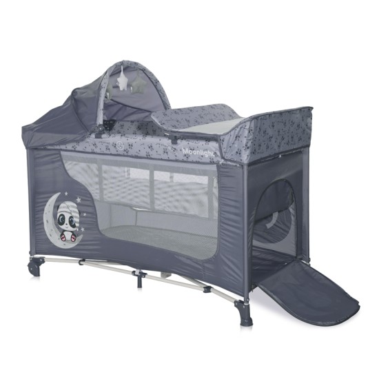 BABY COT MOONLIGHT 2 LAYERS PLUS COOL GREY PANDAS BABY COT MOONLIGHT 2 LAYERS PLUS COOL GREY PANDAS