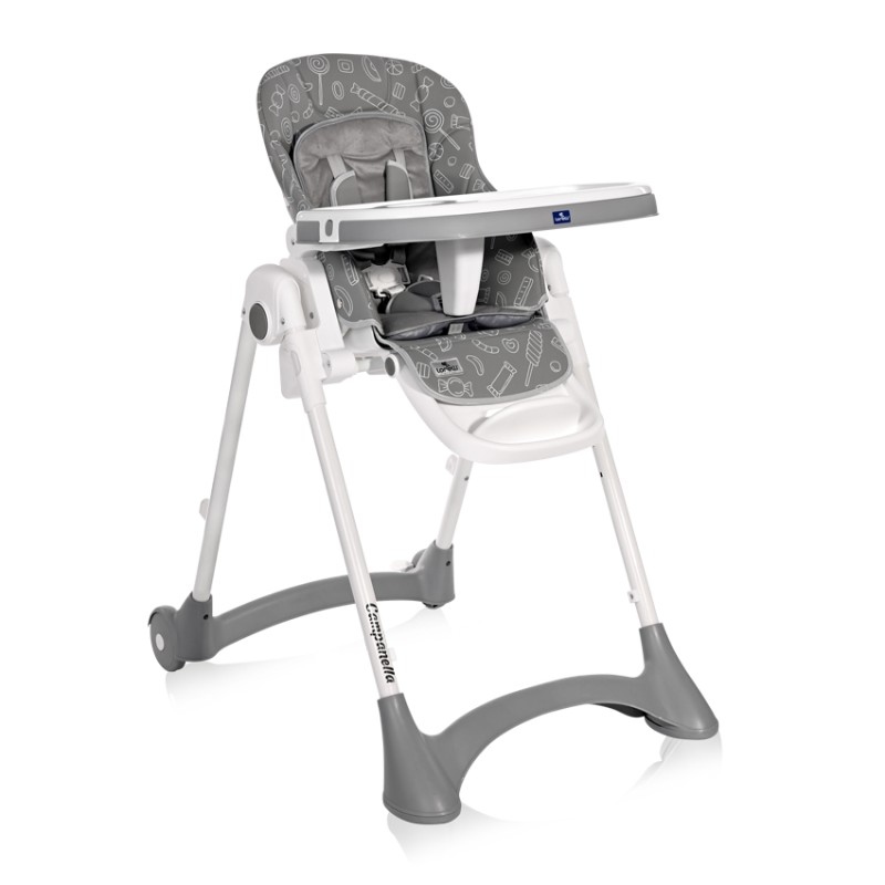 HIGH CHAIR CAMPANELLA GREY CANDY PU LEATHER