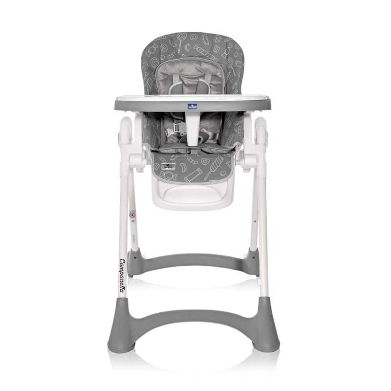 HIGH CHAIR CAMPANELLA GREY CANDY PU LEATHER