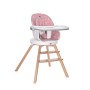 FEEDING CHAIR NAPOLI WITH ROTATION PINK BEARS