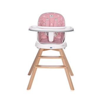 FEEDING CHAIR NAPOLI WITH ROTATION PINK BEARS