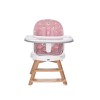 FEEDING CHAIR NAPOLI WITH ROTATION PINK BEARS