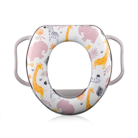 SOFT TRAINING SEAT WITH HANDLES GREY ANIMALS SOFT TRAINING SEAT WITH HANDLES GREY ANIMALS