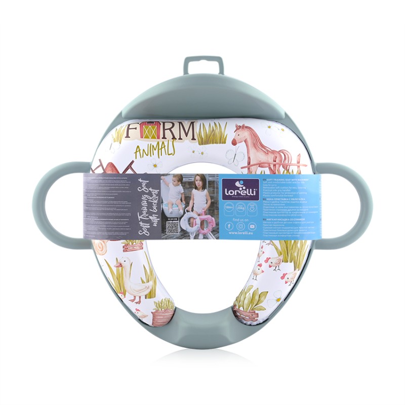 SOFT TRAINING SEAT WITH BACKREST GREEN FARM