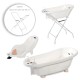 BATH TUB 88 CM WITH PLUG+THERM+BATH PAD WHITE/PINK BATH TUB 88 CM WITH PLUG+THERM+BATH PAD WHITE/PINK