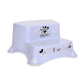 DOUBLE STEP STOOL BOY LOVE LIGHT BLUE