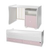 BED TREND PLUS NEW COLOUR WHITE/ORCHID PINK