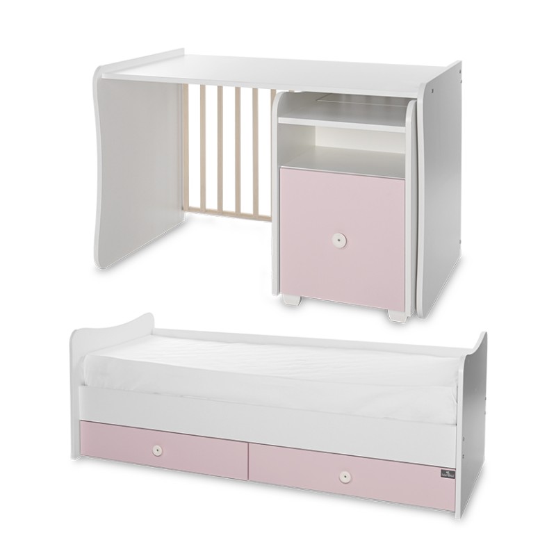 BED TREND PLUS NEW COLOUR WHITE/ORCHID PINK