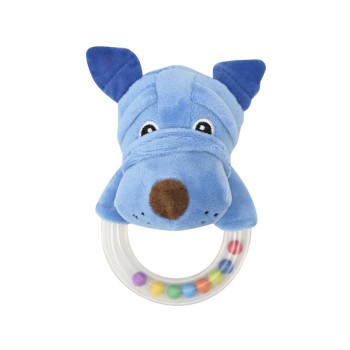 RATTLE RING LORELLI TOYS DOG BLUE