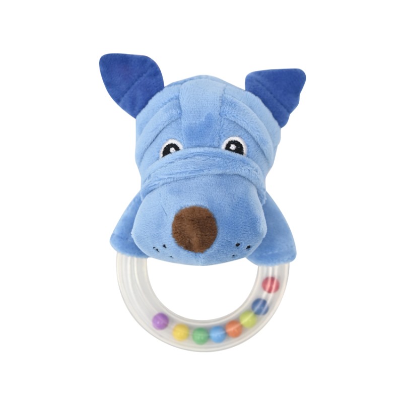 RATTLE RING LORELLI TOYS DOG BLUE