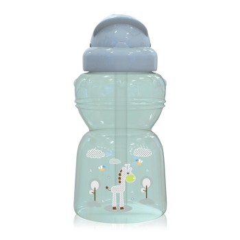 SPORT SIPPER WITH STRAW ANIMALS MINT GREEN