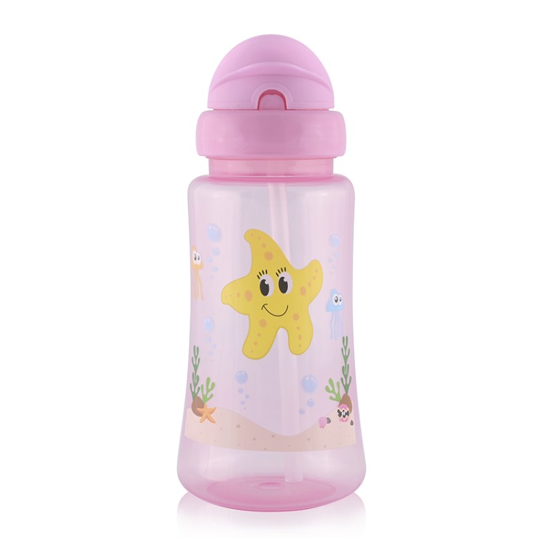SPORT SIPPER WITH STRAW 330ML PINK