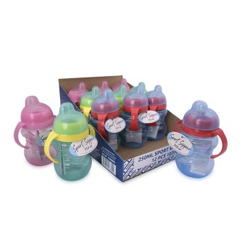 SET OF 12 SPORT SIPPER 250ML / 1 CTN/