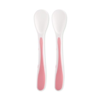 SPOONS IN CASE 2 PCS PINK