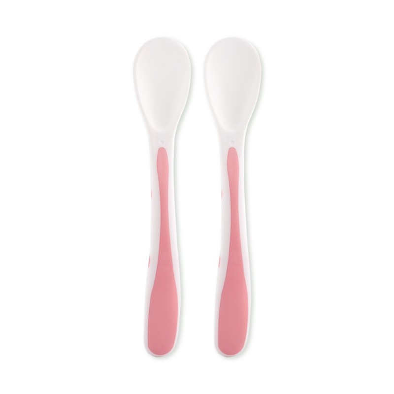 SPOONS IN CASE 2 PCS PINK