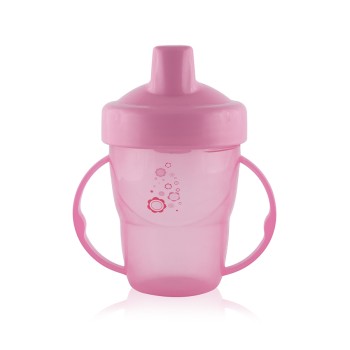 HANDLE CUP WITH HARD SPOUT 210ML PINK