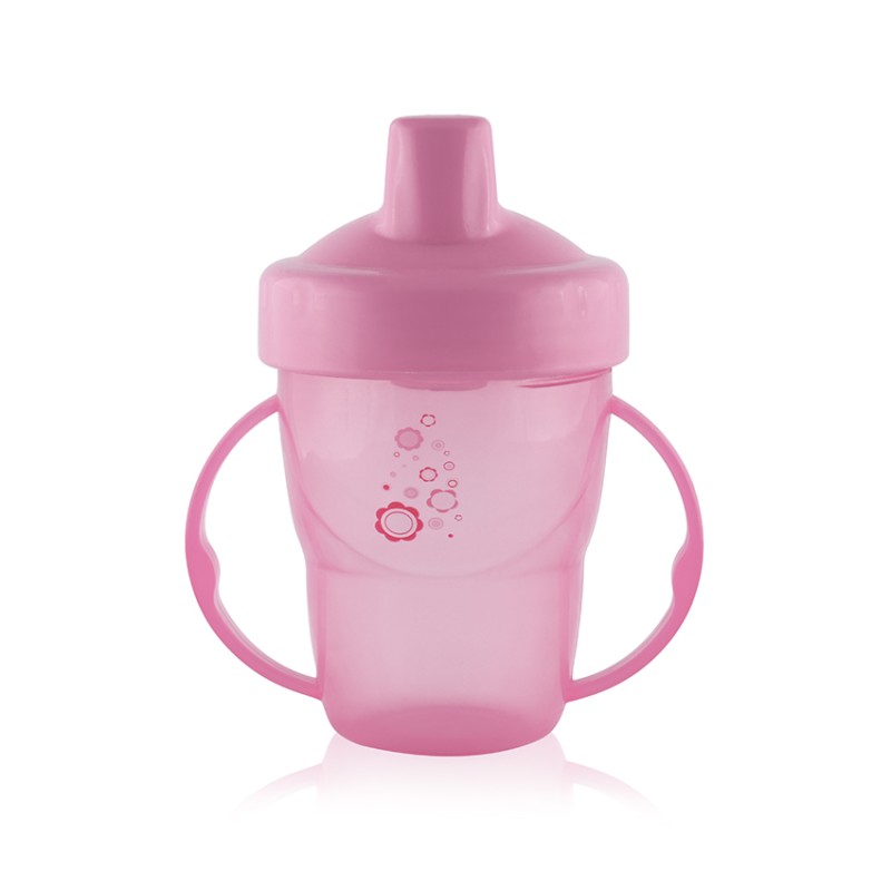 HANDLE CUP WITH HARD SPOUT 210ML PINK