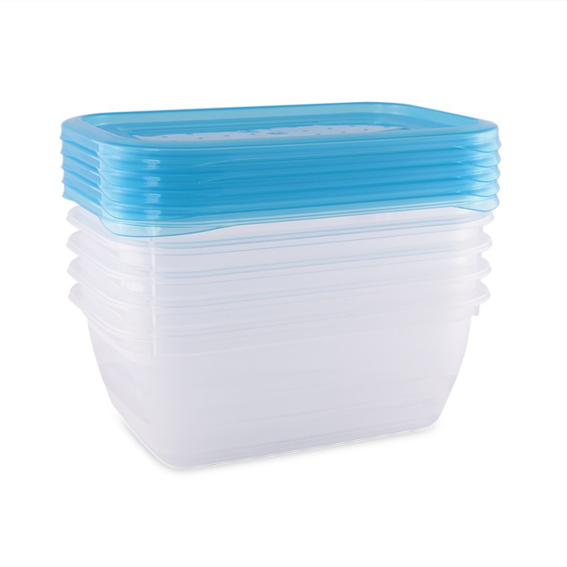 FOOD CONTAINERS RECTANGULAR 0.5 L- SET OF 5 PCS