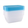 FOOD CONTAINERS RECTANGULAR 0.5 L- SET OF 5 PCS