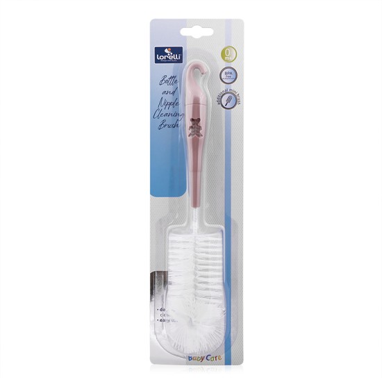 BOTTLE AND NIPPLE BRUSH B1896 BLUSH PINK BOTTLE AND NIPPLE BRUSH B1896 BLUSH PINK