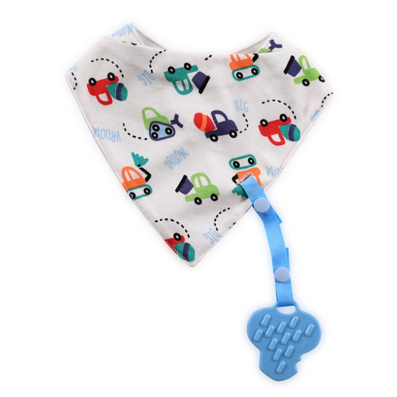 BIB BANDANA WITH THEETHER+ RIBBON BOY