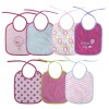 BIBS SET 7 PCS WITH TIES GIRL