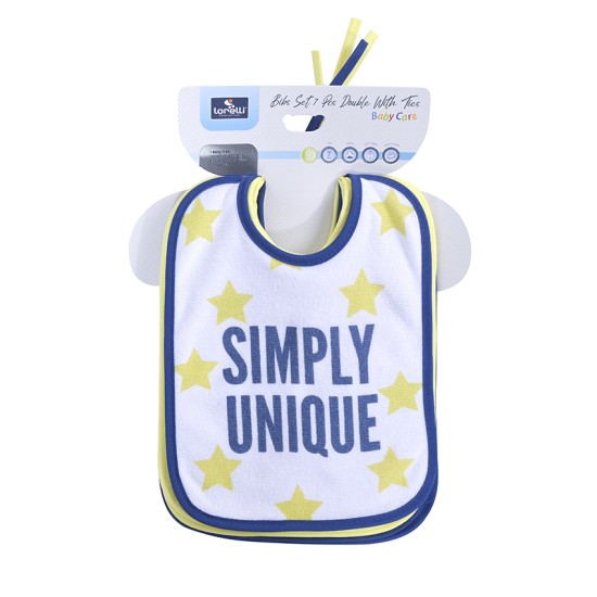 BIBS SET 7 PCS DOUBLE WITH TIES UNI BIBS SET 7 PCS DOUBLE WITH TIES UNI