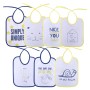 BIBS SET 7 PCS DOUBLE WITH TIES UNI