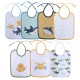 BIBS SET 7 PCS DOUBLE WITH TIES BOY BIBS SET 7 PCS DOUBLE WITH TIES BOY