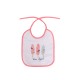 BIBS SET 3 PCS WITH TIES GIRL