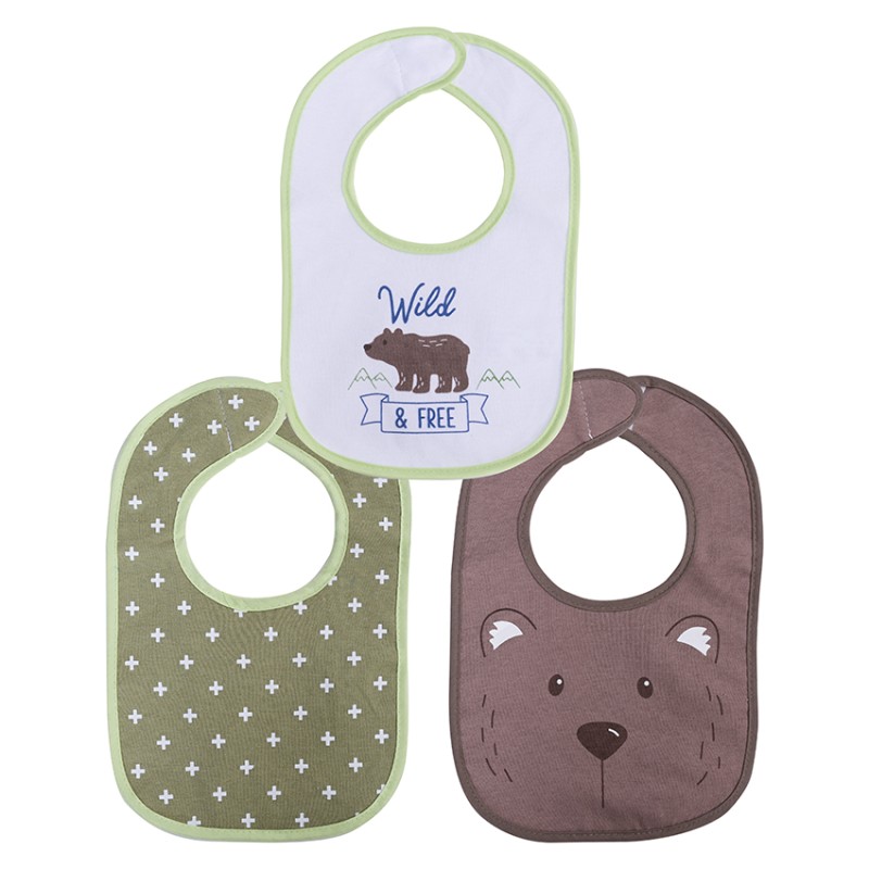 BIBS INTERLOCK SET 3 PCS WITH VELCRO UNI