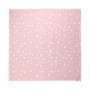 MUSLIN SWADDLE BLANKET 80/80 CM  ROSE  WITH STARS