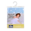 MUSLIN SWADDLE BLANKET 80/80 CM AQUATIC WITH STARS