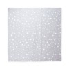 MUSLIN SWADDLE BLANKET 80/80 CM GREY WITH STARS