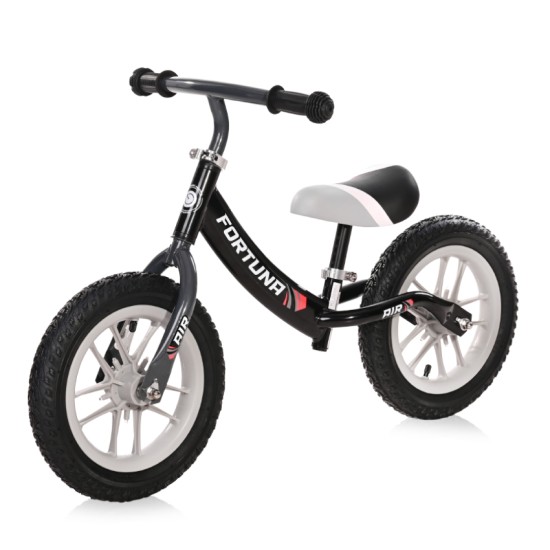 BALANCE BIKE FORTUNA AIR GLOWING RIMS GREY&BLACK