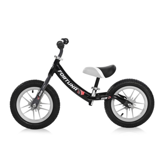 BALANCE BIKE FORTUNA AIR GLOWING RIMS GREY&BLACK