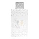 SET 3 PCS COSY RANFORCE GREY ELEPHANT STARS