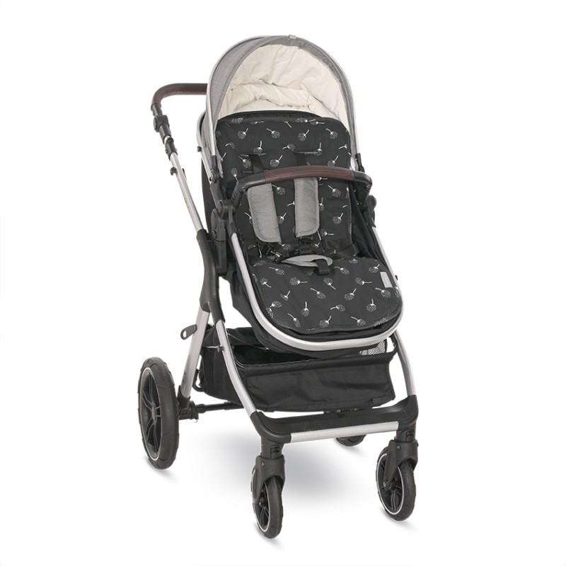 STROLLER LINER BLACK FLORAL