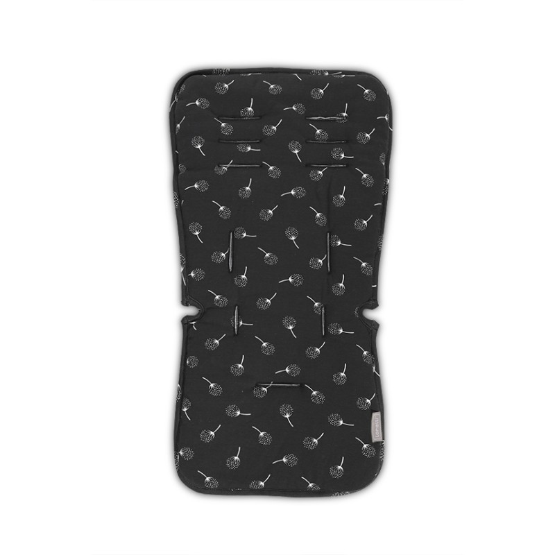 STROLLER LINER BLACK FLORAL