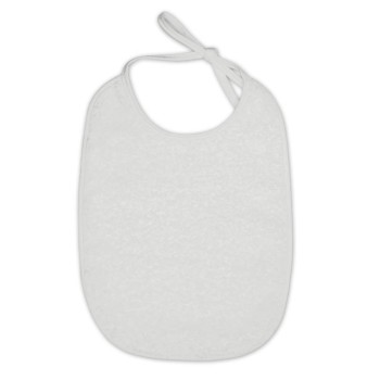 BIBS DOUBLE-FACED WHITE TERRY/SET 10PCS/