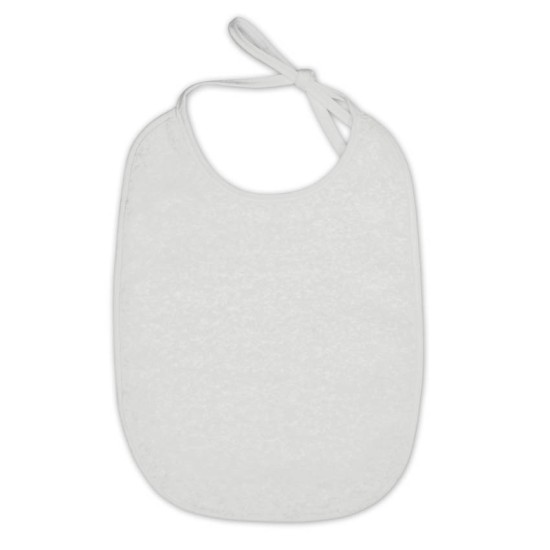 BIBS DOUBLE-FACED WHITE TERRY/SET 10PCS/ BIBS DOUBLE-FACED WHITE TERRY/SET 10PCS/