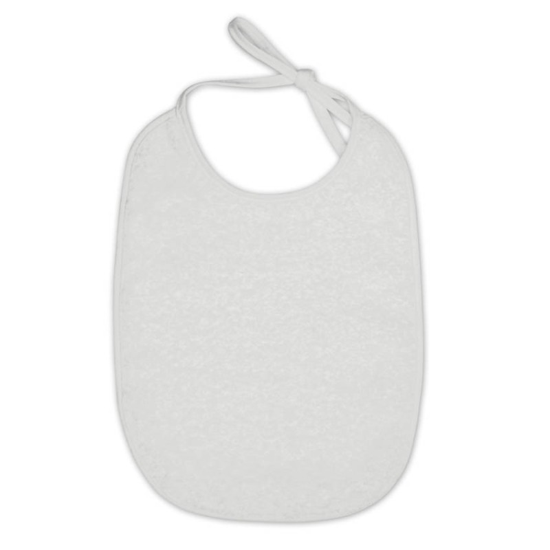 BIBS DOUBLE-FACED WHITE TERRY/SET 10PCS/