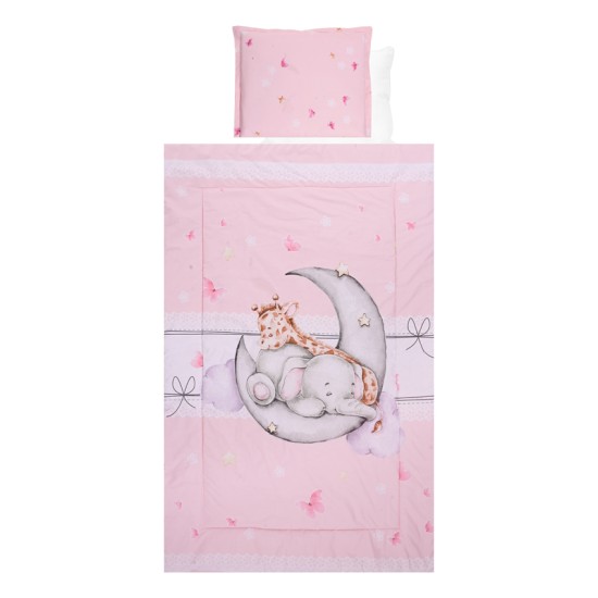 SET LORELLI - 4 PARTS RANFORCE BUTTERFLIES PINK SET LORELLI - 4 PARTS RANFORCE BUTTERFLIES PINK