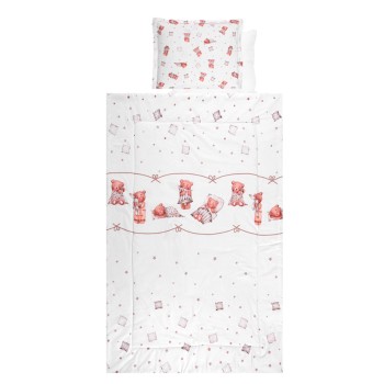 SET LORELLI - 4 PARTS RANFORCE BEARS & PILLOWS BEI